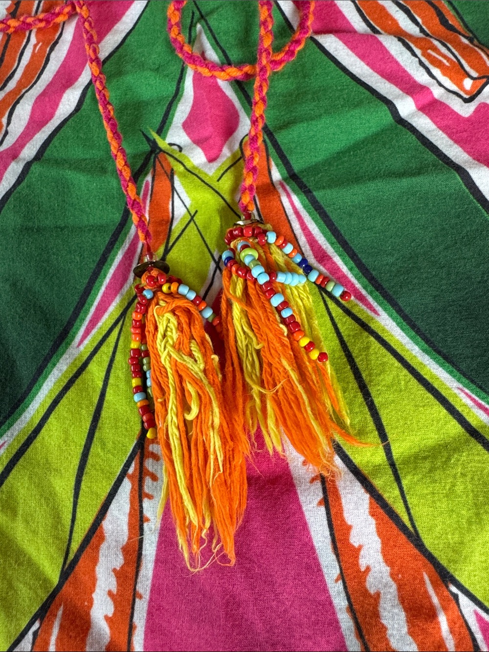 Anthropologie Roopa Pemmaraju dopamine tropical beaded ruffle mini dress Small - Picture 9 of 12